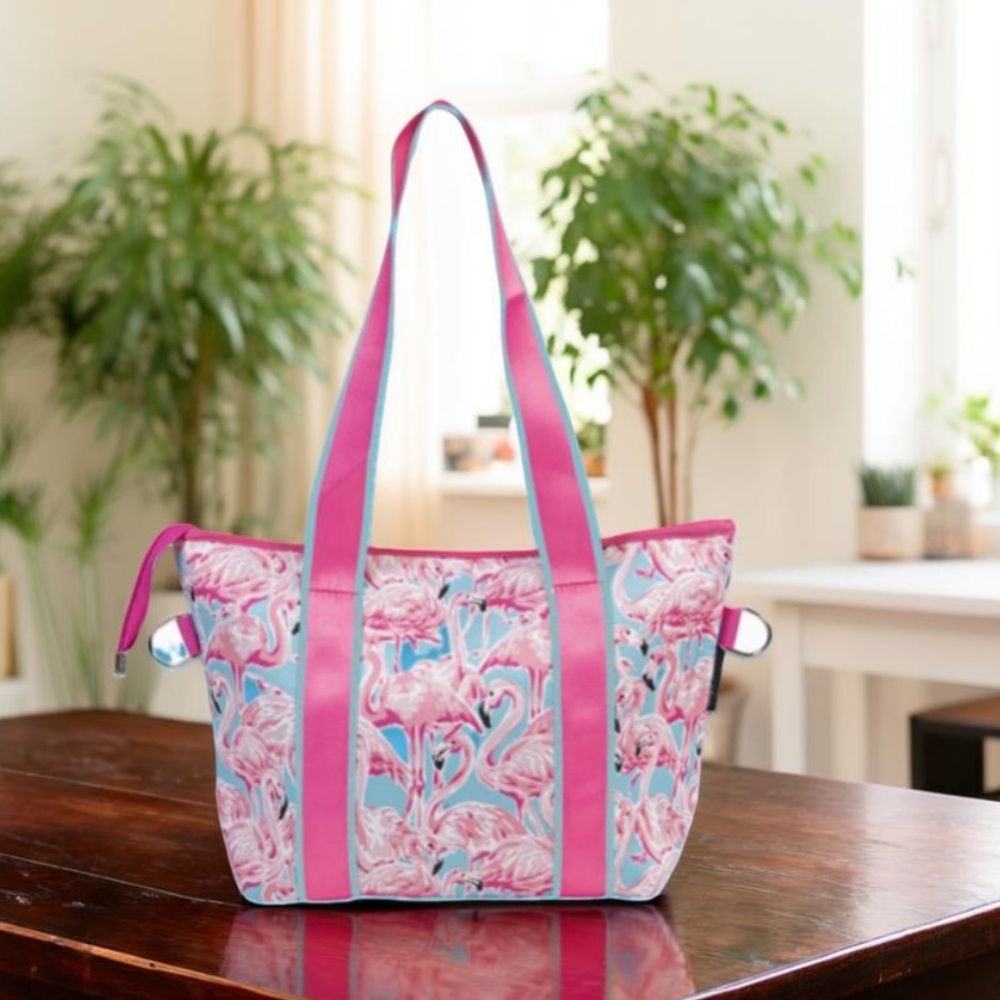 Flamingo Neoprene Purse by Simply Southern